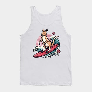 Surfing kangaroo Tank Top